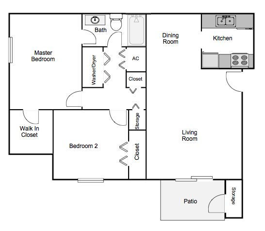 2 Bedroom 1 Bath Autumn Chase spacious Two Bedroom One Bath Apartment Home Mobile, AL 36695